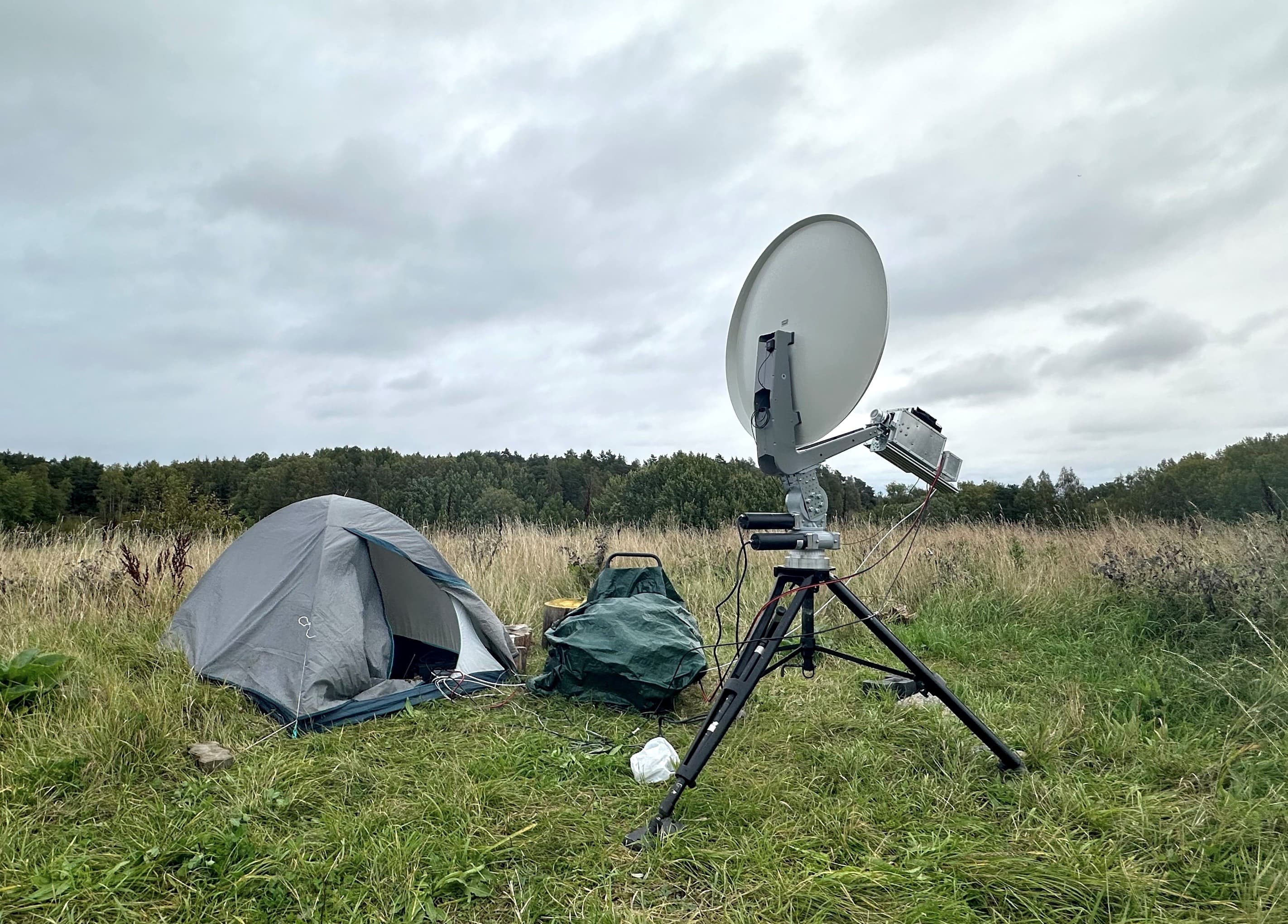SA5IKN portable, battery-powered 10 GHz EME station in the ARI EME Trophy 2025
